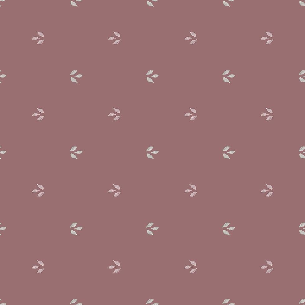 Seamless pattern cardamom on dark pink background. Cute plant sketch ornament. Geometrical texture template for fabric. vector