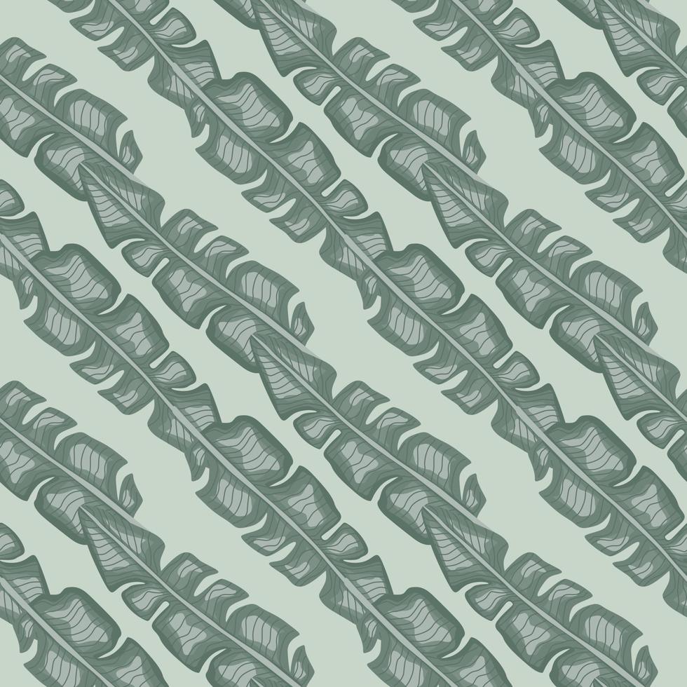 Modern Banana leaf seamless pattern with hand drawn tropical print. Summer art nature background. Vector illustration for seasonal textile.