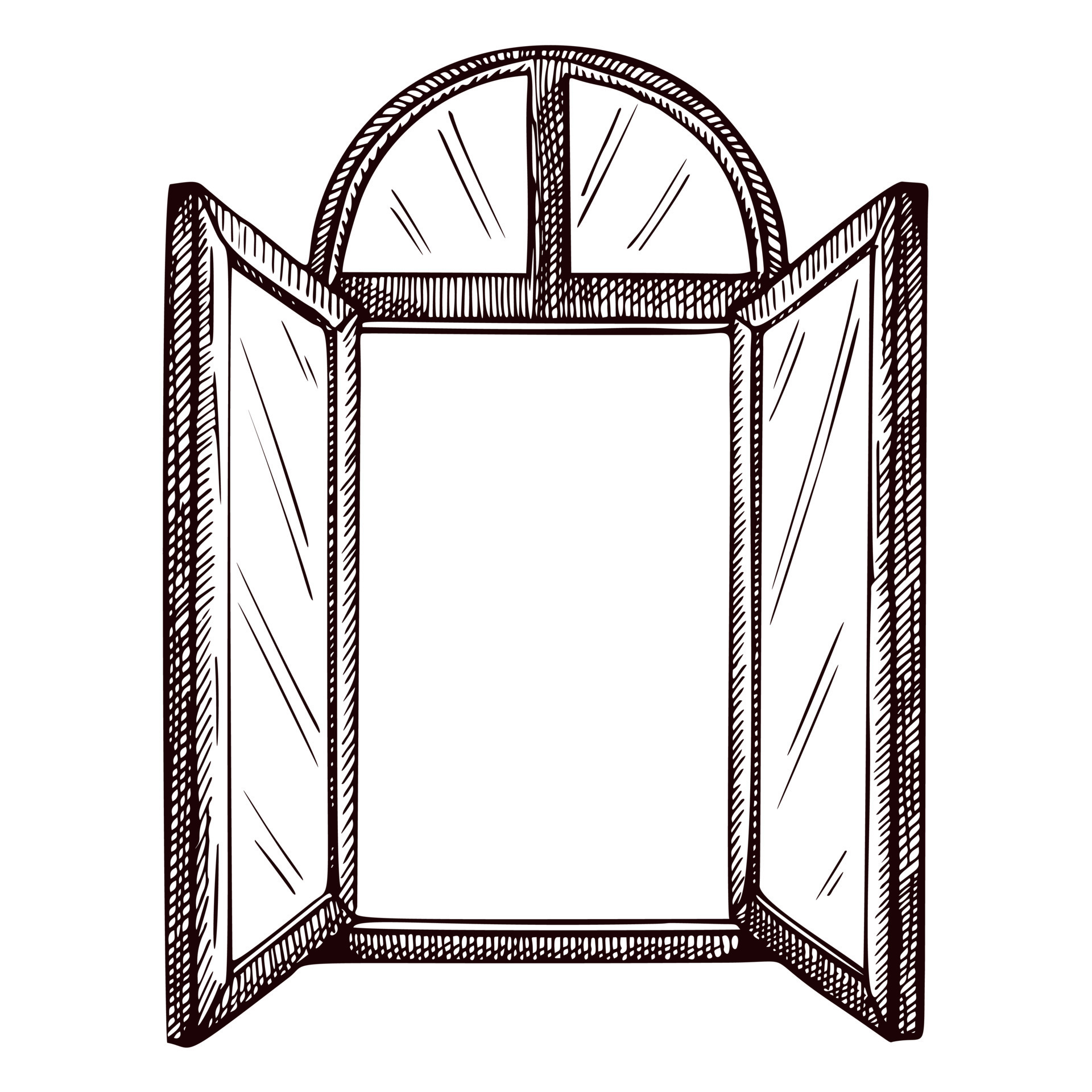 Illustration of opened window Hand drawn illustration of opened window window  sketch  CanStock