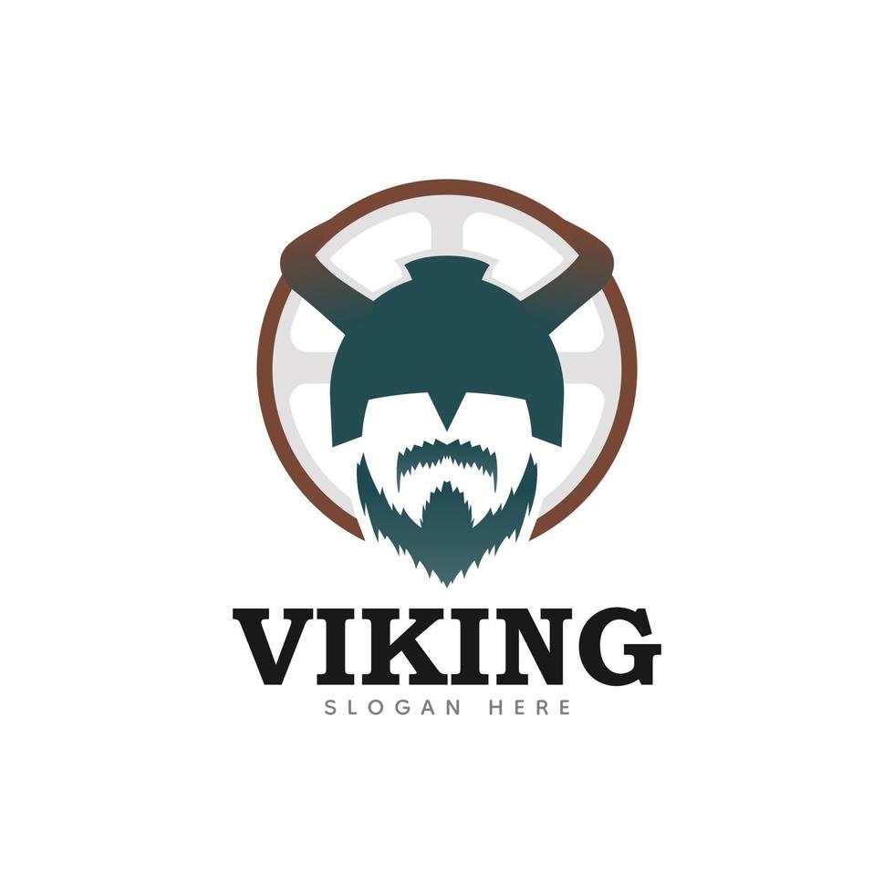 Helmet, Simple illustration of viking logo, Premium Design. vector