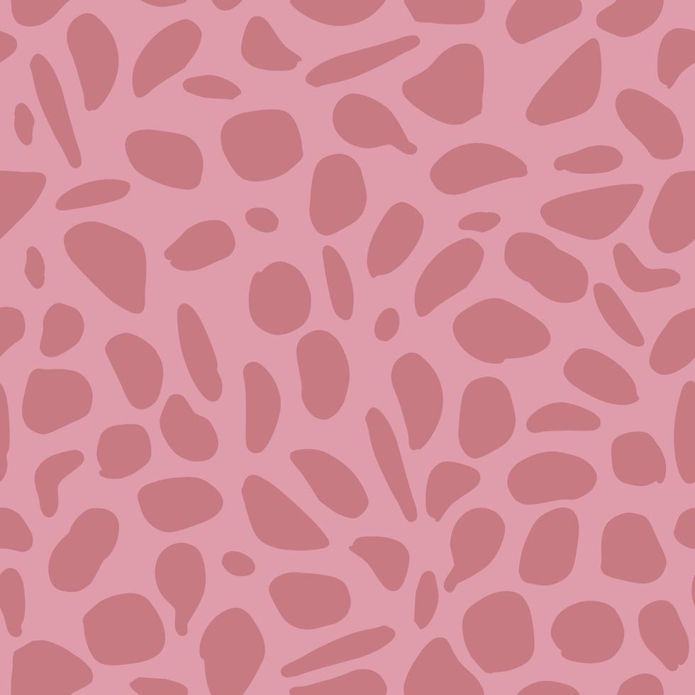 Seamless giraffe pattern on pink background. Abstract animal template. vector