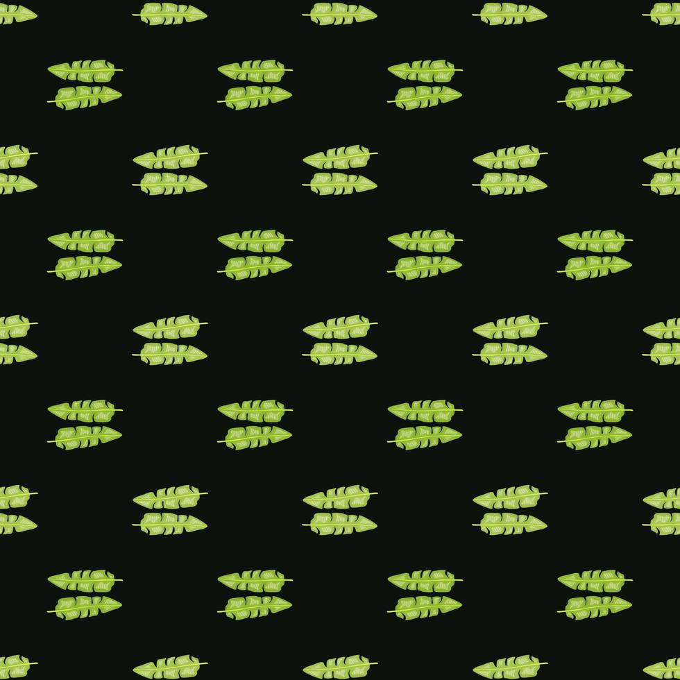 Modern Banana leaf seamless pattern with hand drawn tropical print. Summer art nature background. Vector illustration for seasonal textile.