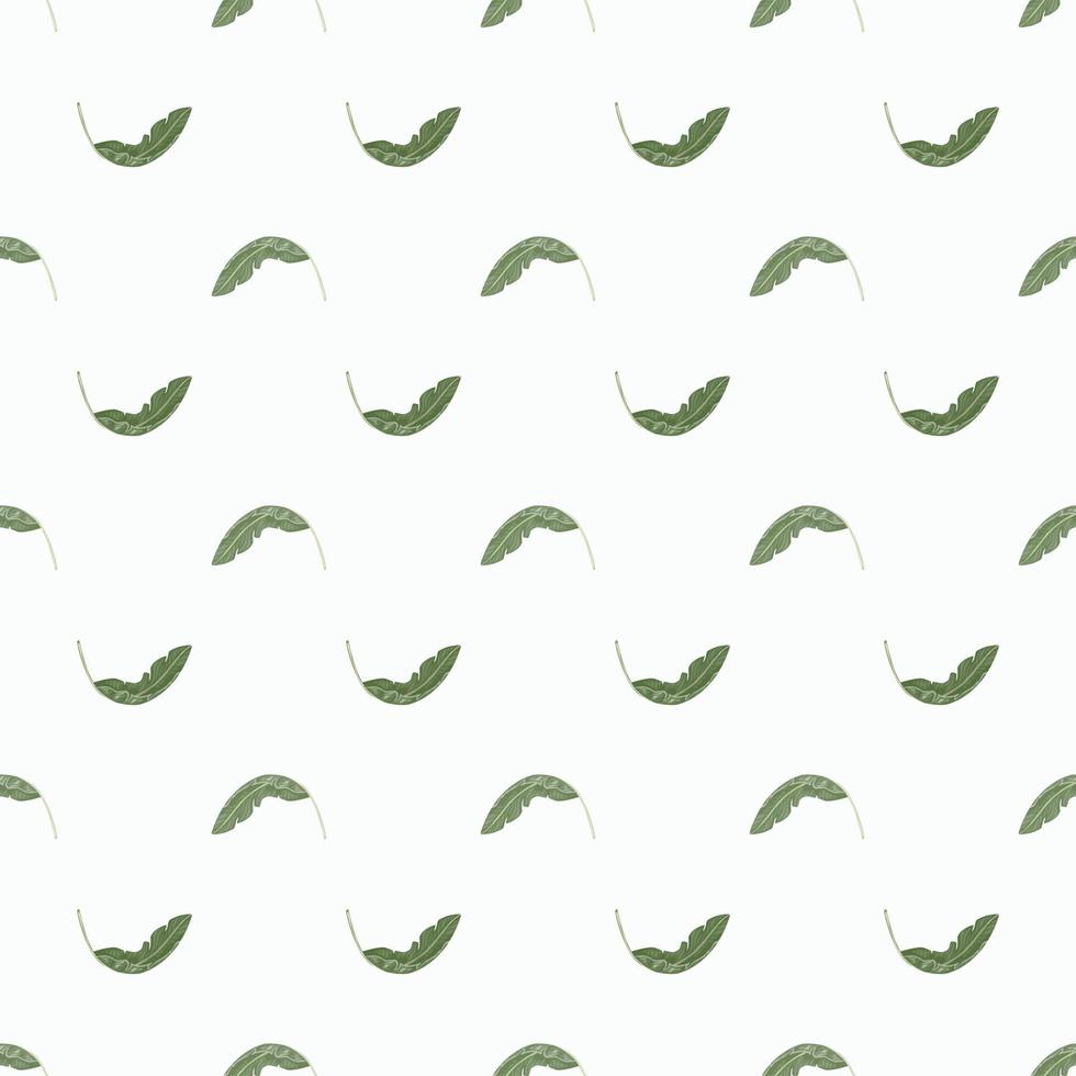 Abstract seamless pattern with small banana leaf shapes. vector