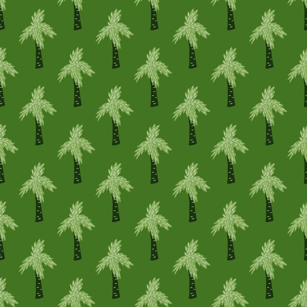 Palm tree seamless pattern. Tropical background. vector