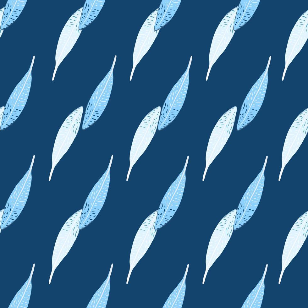 Feathers seamless pattern. Background feather of bird. vector