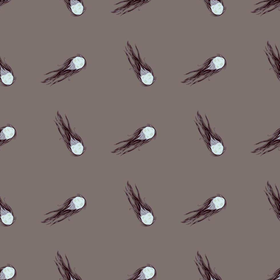 Comet fly seamless pattern. Design meteorite rain . Repeated vector