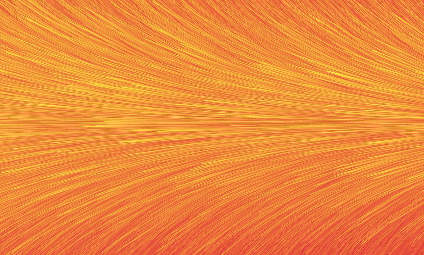 Orange and yellow abstract background with light rays texture lines in motion vector