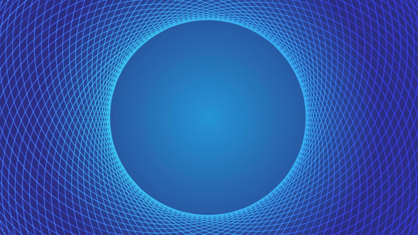Blue background with intersecting circles vector
