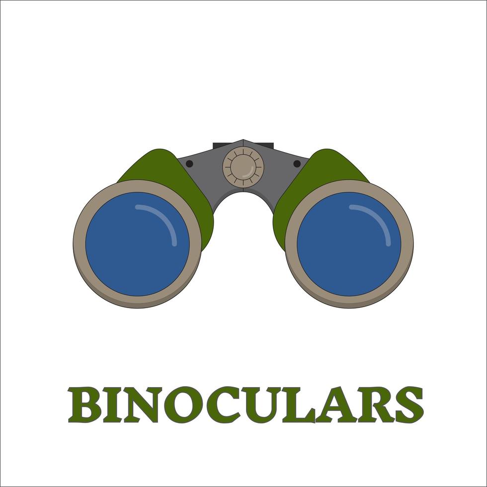 Birdwatching Travel Binocular Outline Icon vector