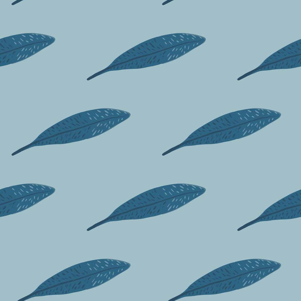 Feathers seamless pattern. Background feather of bird. vector