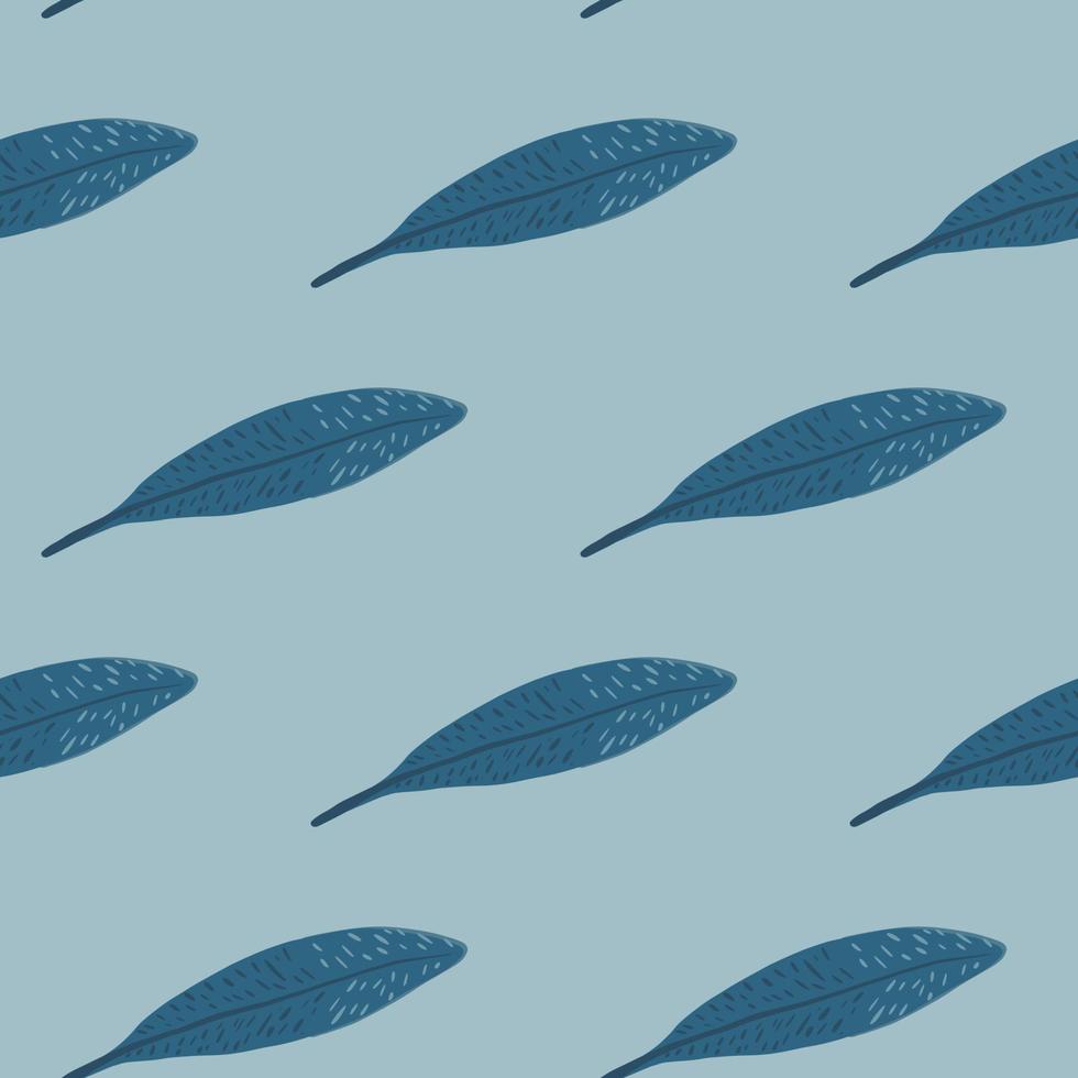 Feathers seamless pattern. Background feather of bird. vector