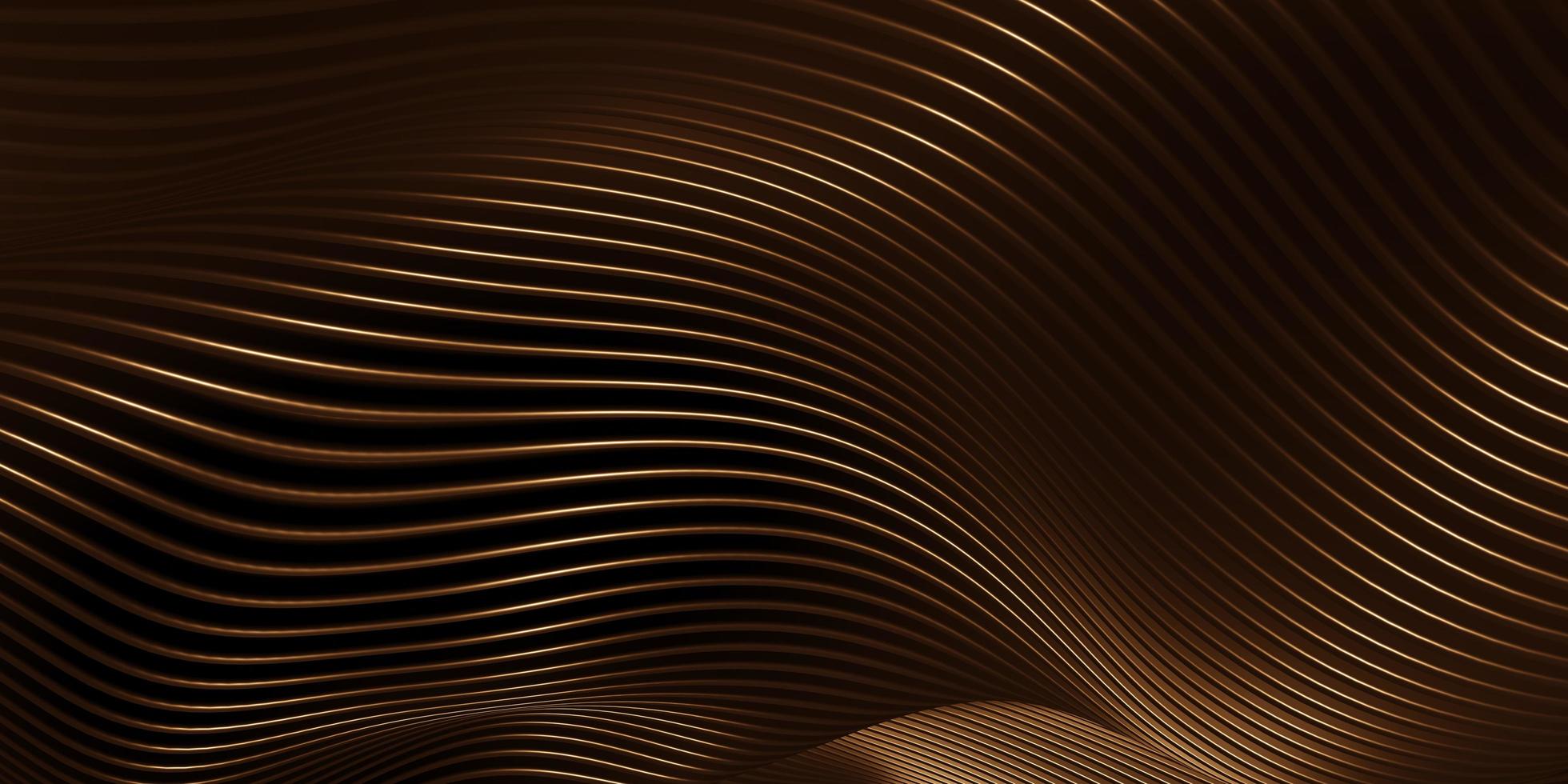 Parallel lines Black plastic tube texture Black curve distorted shape Modern abstract photo