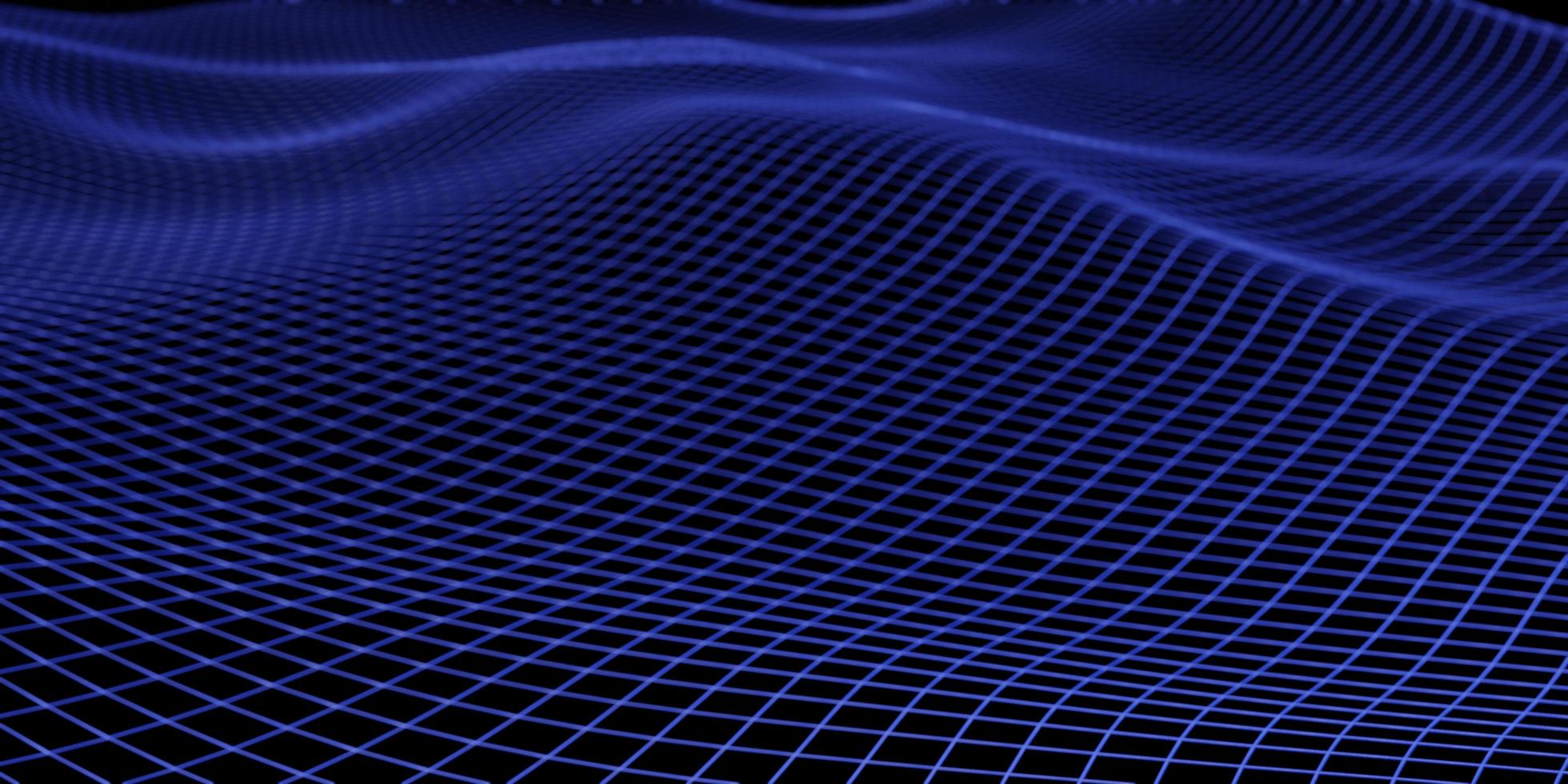 mesh wave structure curve background purple and blue gradient macro image 3d illustration photo