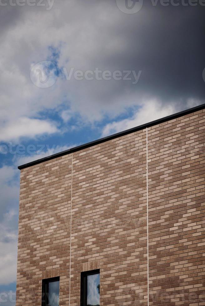 Modern bricks building photo