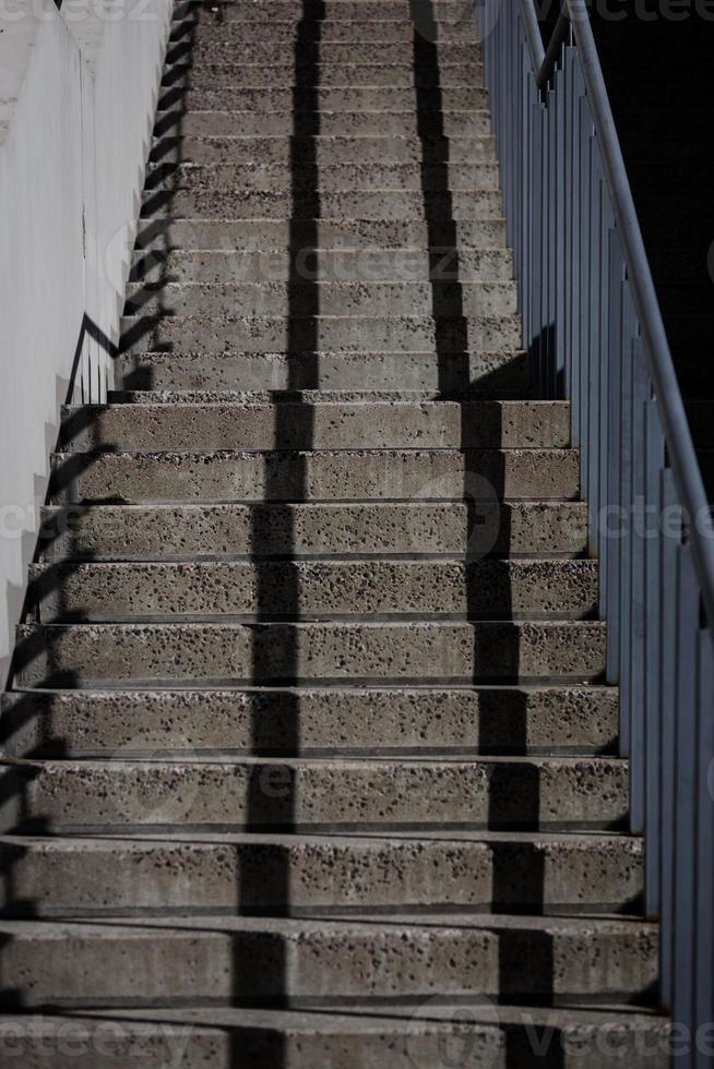 Abstract concrete staircase photo