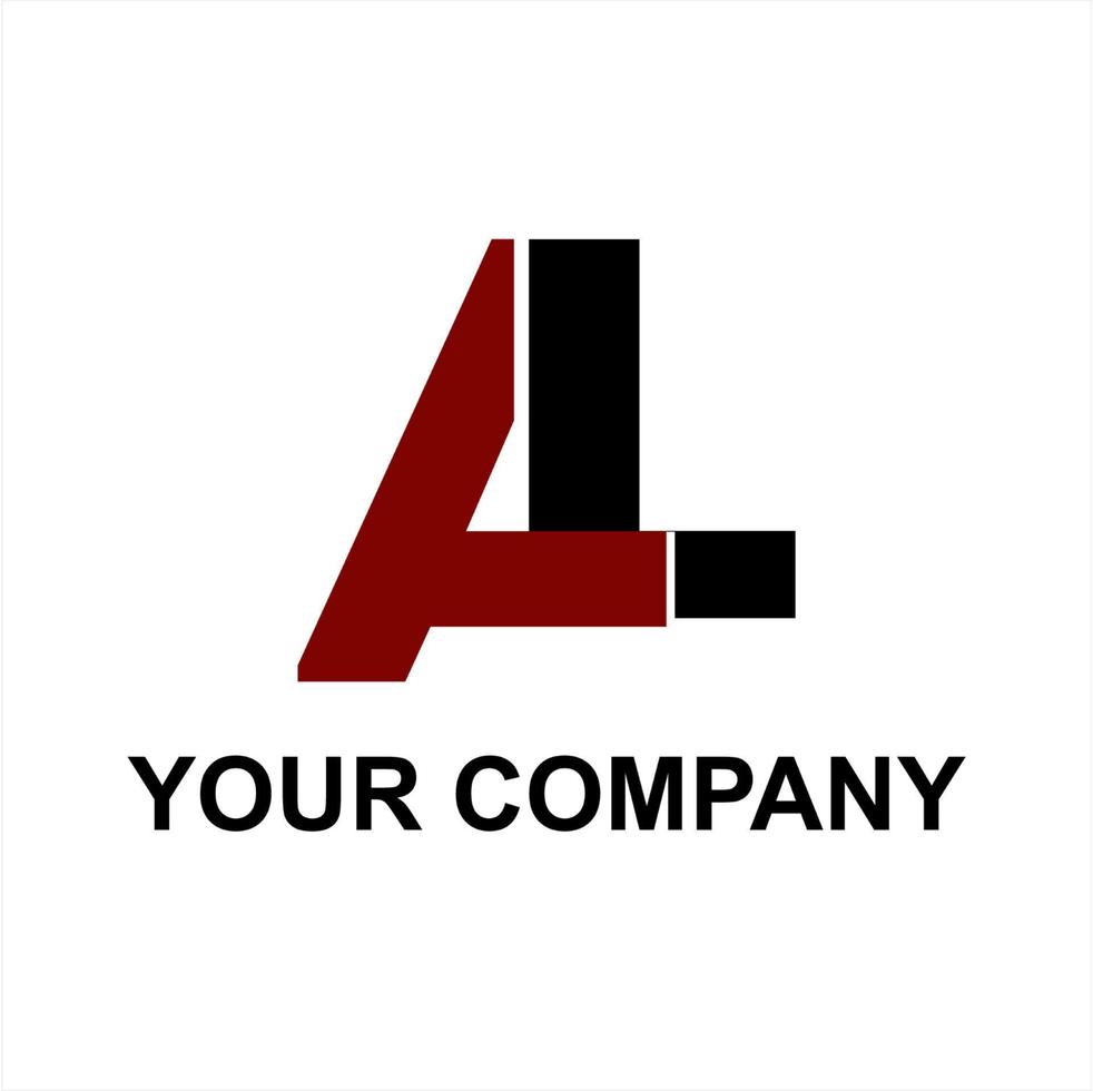 AL initials company logo and vector icon