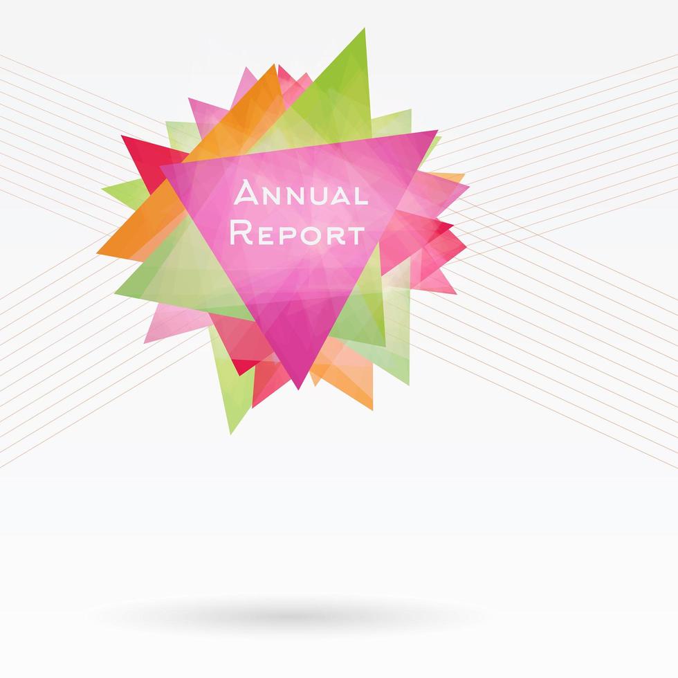 Abstract Background with Triangles and Lines. Annual Report Concept. vector