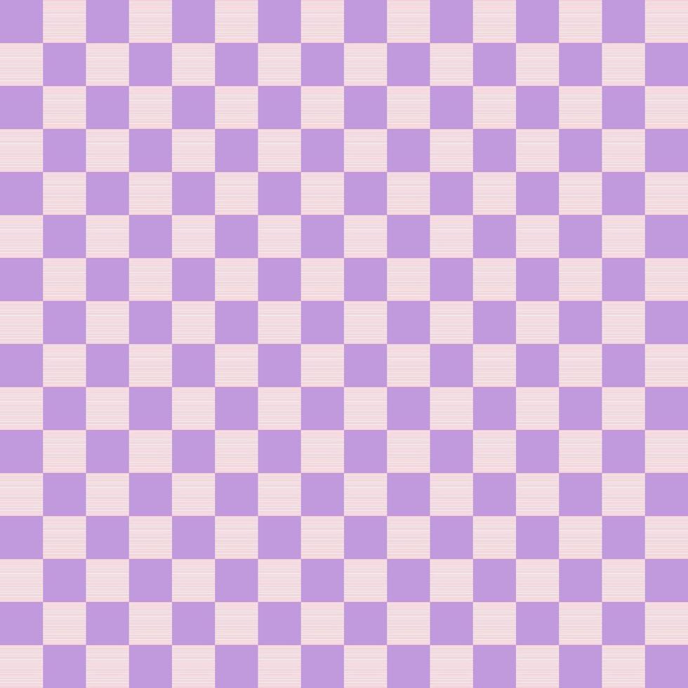 Gingham pattern set. Tartan checked plaids in purple color. Seamless pastel vichy backgrounds for tablecloth, dress, skirt, napkin, or others. vector