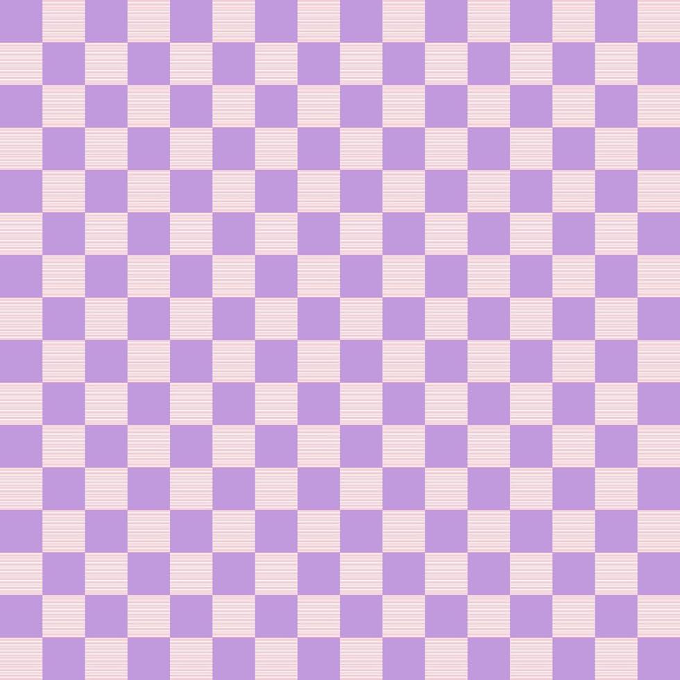 Gingham pattern set. Tartan checked plaids in purple color. Seamless pastel vichy backgrounds for tablecloth, dress, skirt, napkin, or others. vector