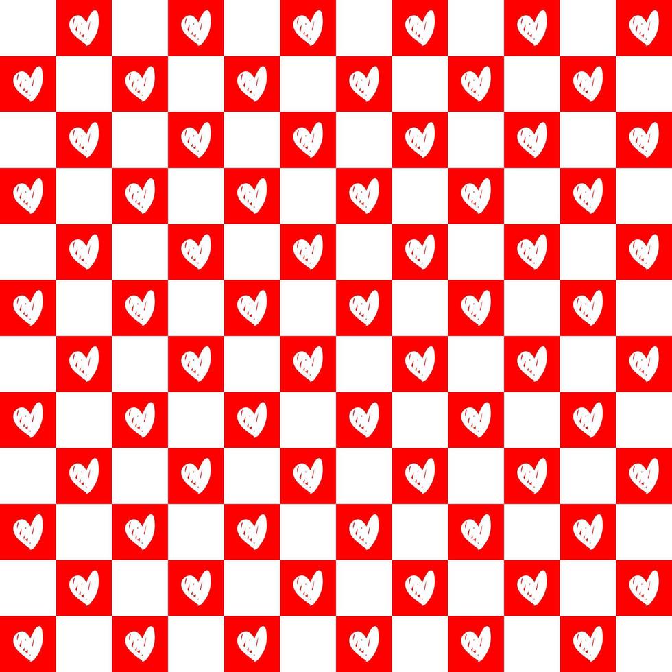 Seamless love heart design vector background. Seamless pattern on Valentine's day.