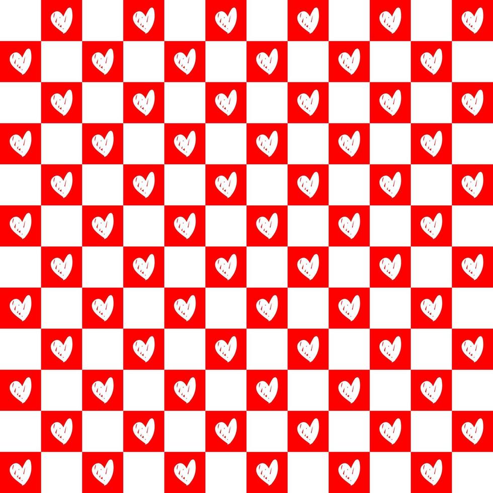 Seamless love heart design vector background. Seamless pattern on Valentine's day.