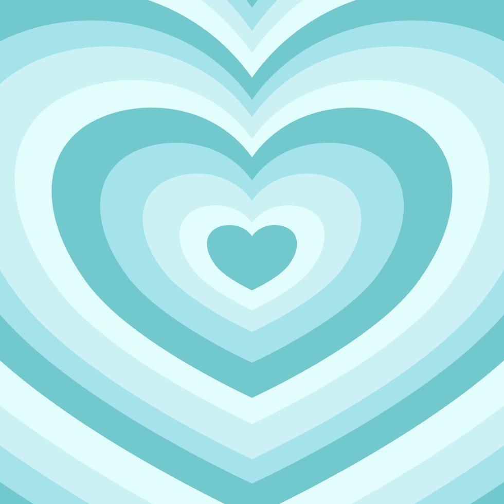 Heart shaped concentric stripes vector background. Girlish romantic surface design. aesthetic hearts backdrop.