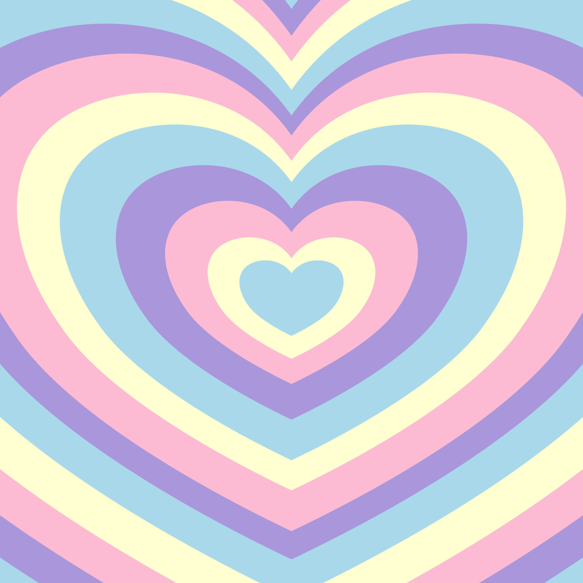 Heart shaped concentric stripes vector background. Girlish romantic surface  design. aesthetic hearts backdrop. 5693088 Vector Art at Vecteezy
