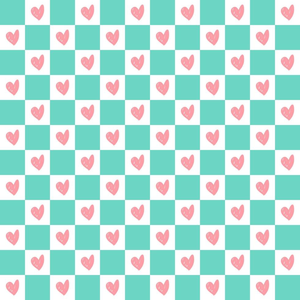 Seamless love heart design vector background. Seamless pattern on Valentine's day.