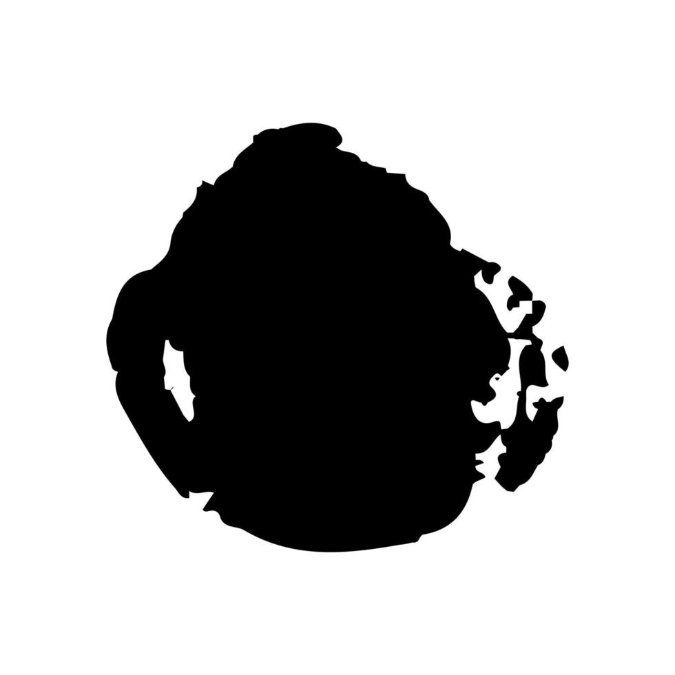 Ink circle. Black grunge hand drawn ink circle for banner design. vector