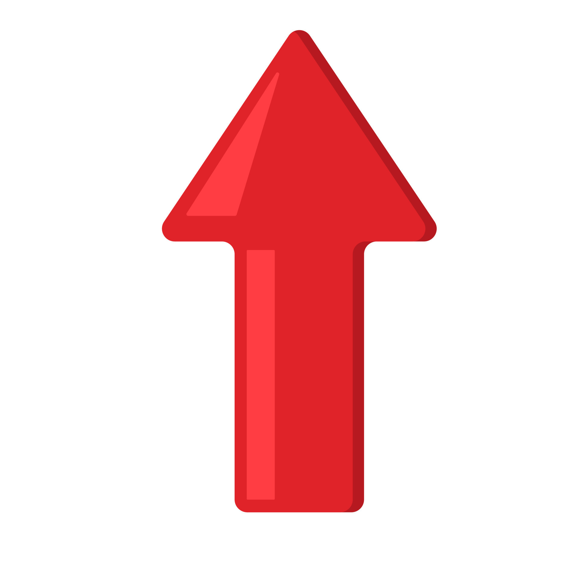 sign red arrow up. Flat vector illustration on white background 5693358