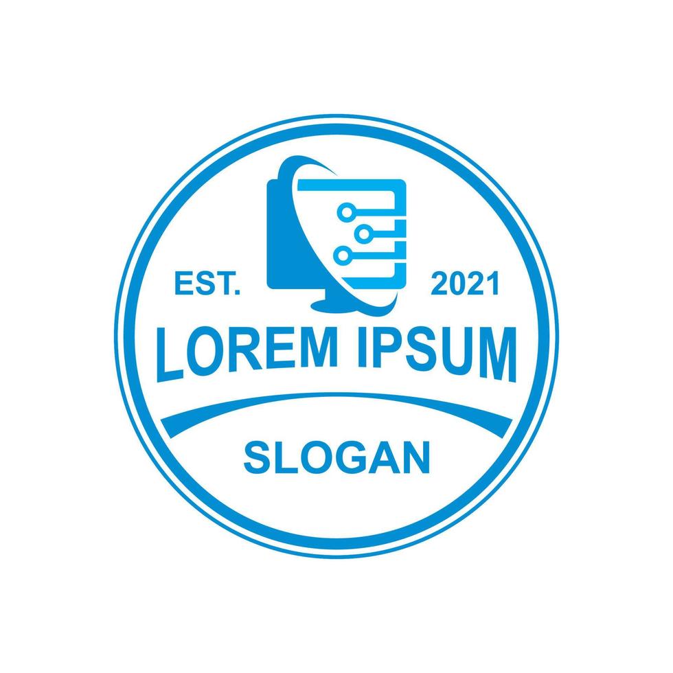 computer logo , technology logo vector