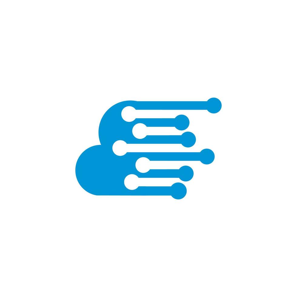 Digital Cloud Vector , Technology Logo