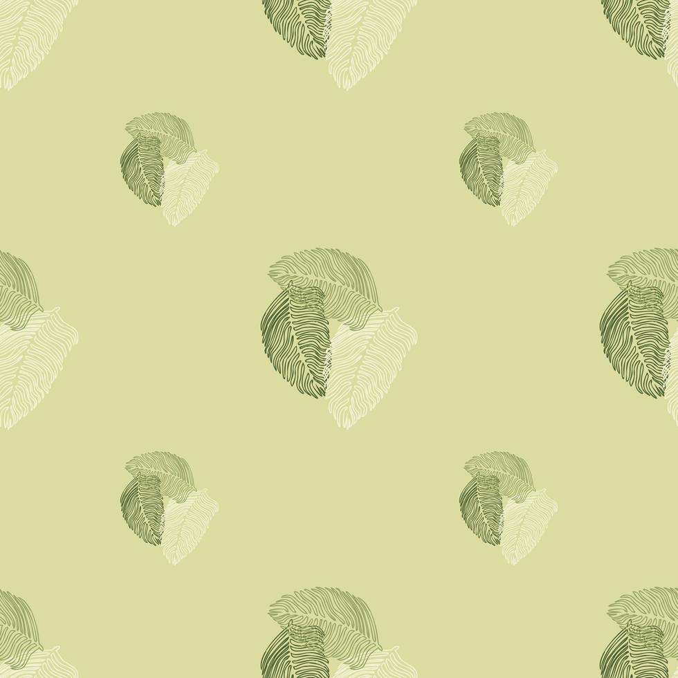Modern palm leaf seamless pattern with hand drawn tropical print. Modern nature background. Vector illustration for seasonal textile.