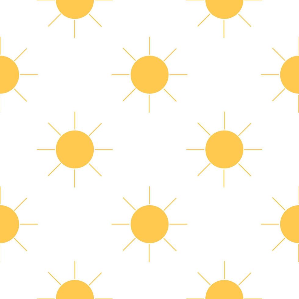 sun seamless pattern vector