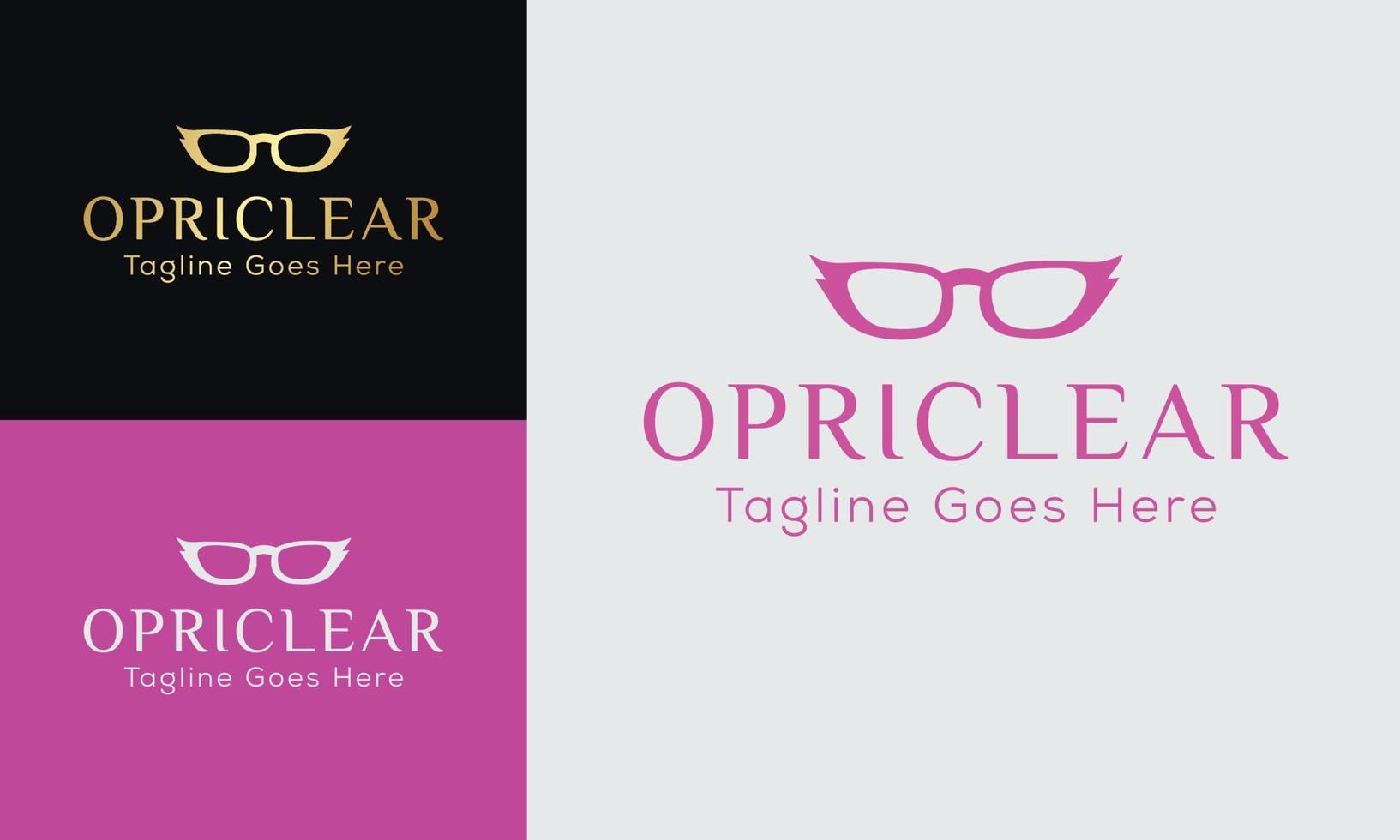 Optic Lens Logo Vector Design Vintage Illustration, Eyeglasses Logo, Glasses Vector, Lets See The World, Clear Seeing, Eyeglass Illustration