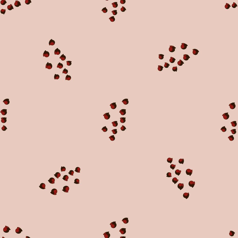 patrón sin costuras con dibujo a mano lirio del valle sobre fondo rosa pastel. plantilla floral vectorial en estilo garabato. suave textura botánica de verano. vector
