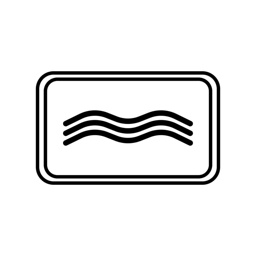 Microwave oven safe isolated on white background. Icon for cookware in