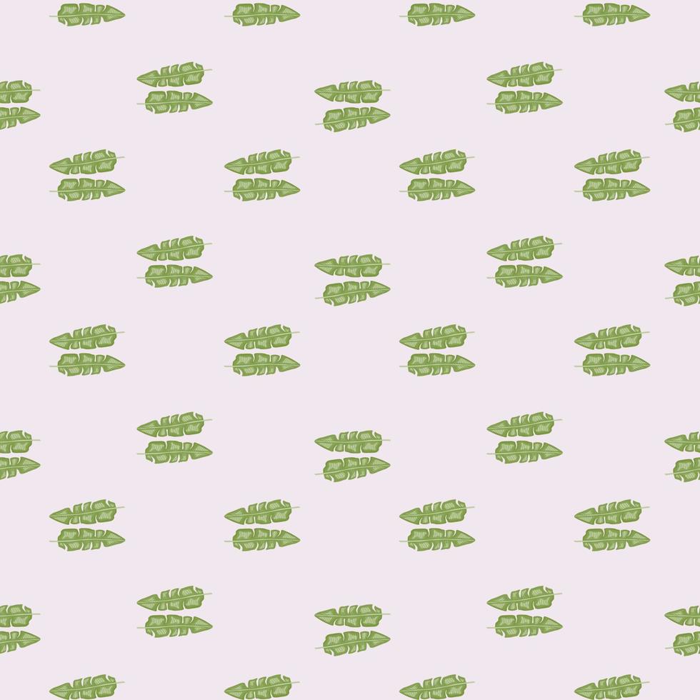 Modern Banana leaf seamless pattern with hand drawn tropical print. Summer art nature background. Vector illustration for seasonal textile.