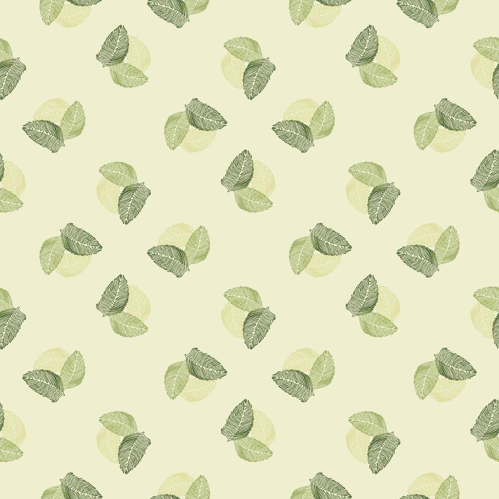 Modern palm leaf seamless pattern with hand drawn tropical print. Modern nature background. Vector illustration for seasonal textile.