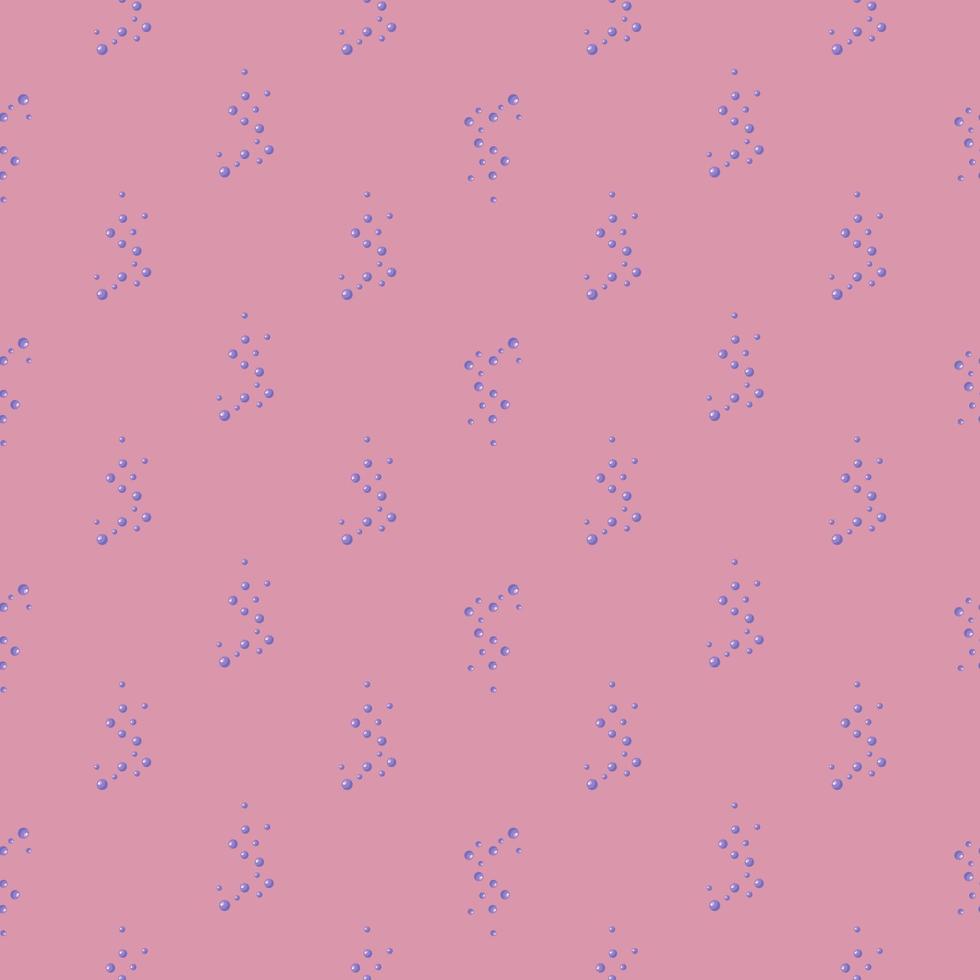 Seamless pattern bubbles on pink background. Abstract texture of soap for any purpose. vector