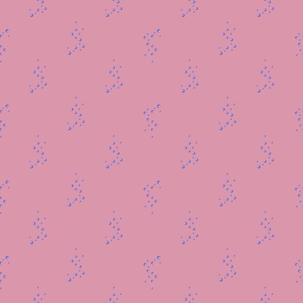 burbujas de patrones sin fisuras sobre fondo rosa. textura abstracta de jabón para cualquier propósito. vector