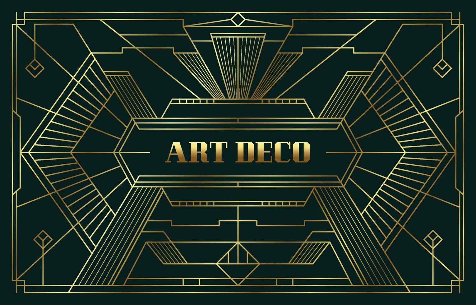 fondo art deco vector