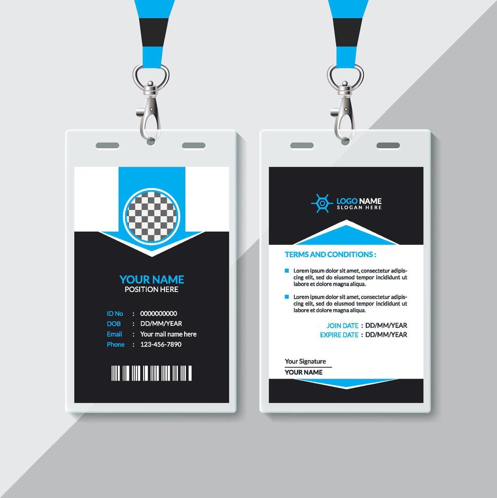 Creative ID Card Design vector