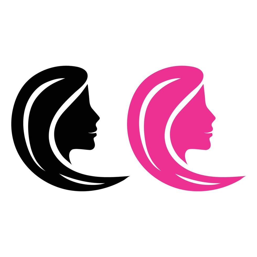 logotipo de belleza facial vector