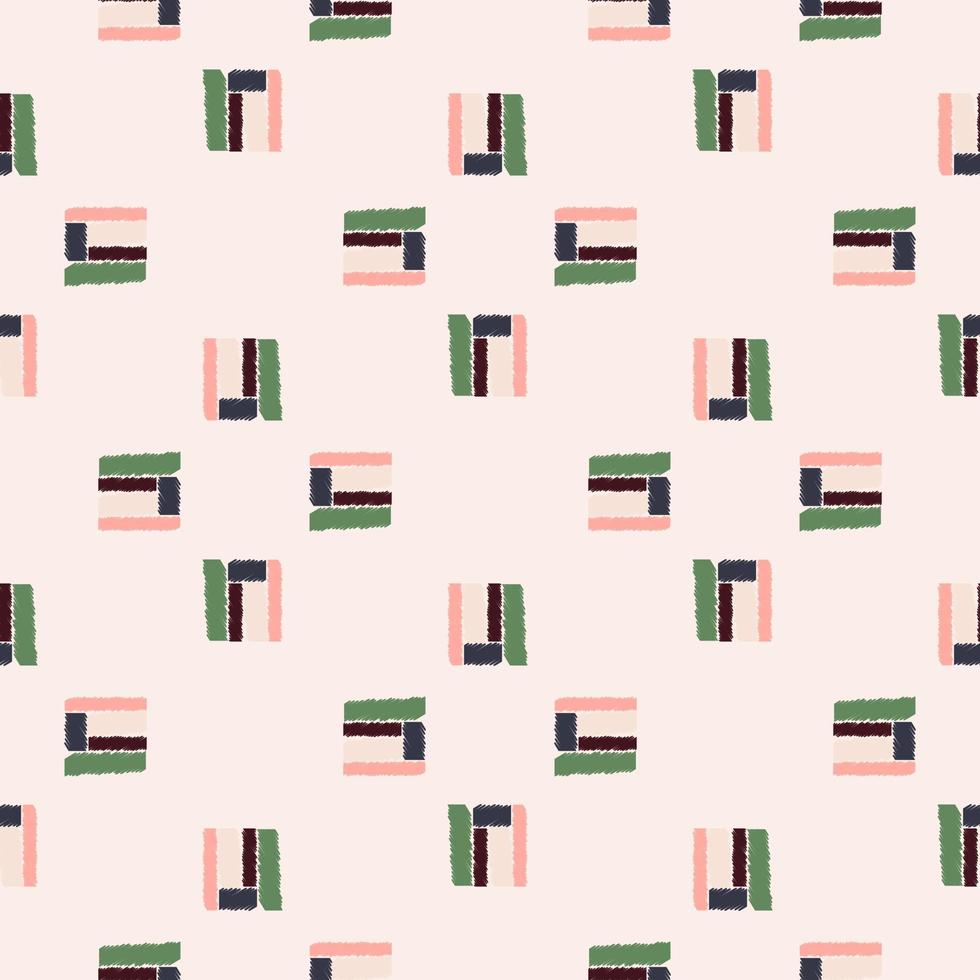 Ethnos seamless pattern. Native ornament carpet background. vector