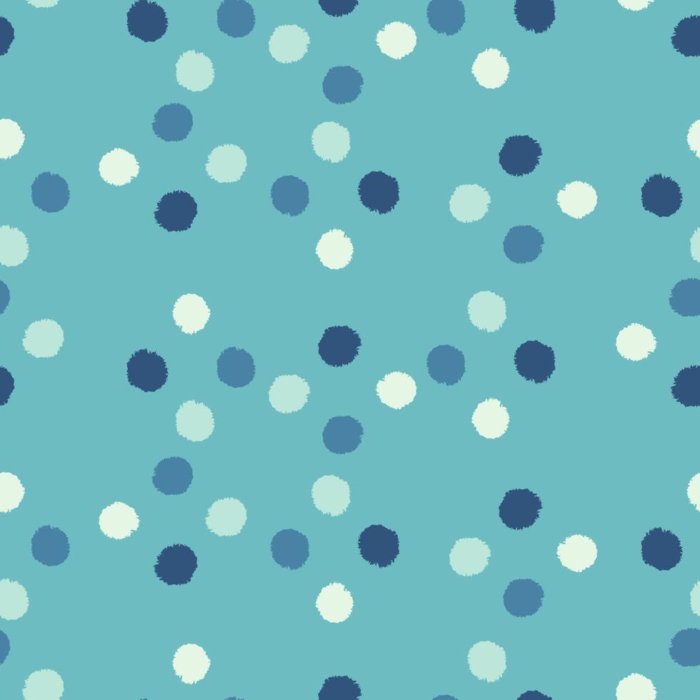 Pom poms of seamless pattern. Hand drawn cute background. vector