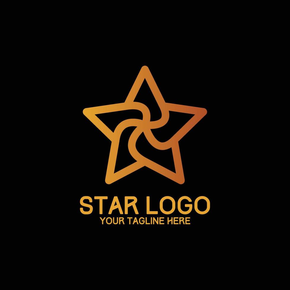 start logo design modern concept art orange vector