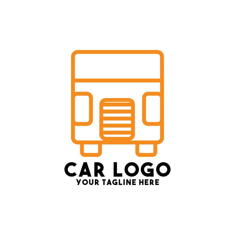 diseño de logotipo de coche arte conceptual moderno vector