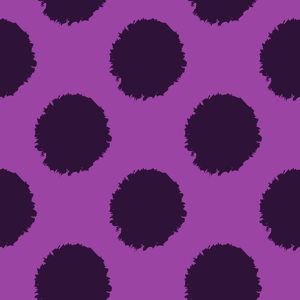 Pom poms of seamless pattern. Hand drawn cute background. vector