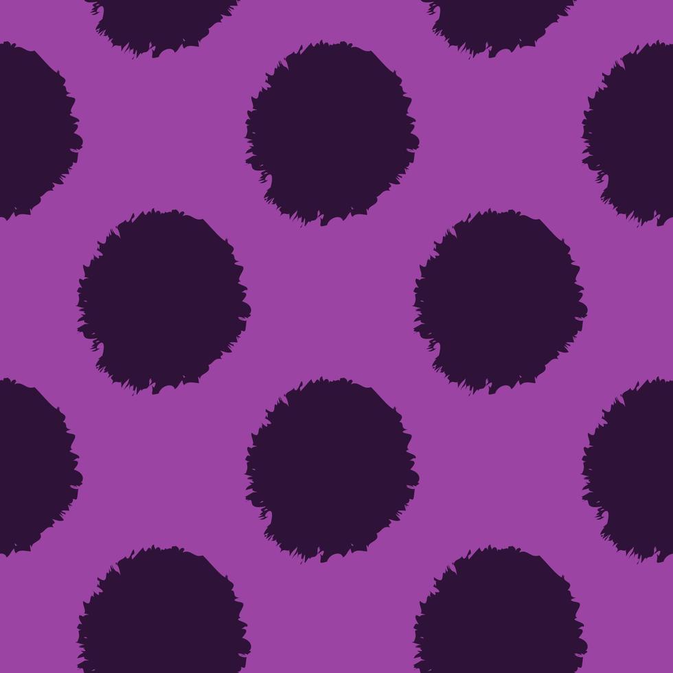 Pom poms of seamless pattern. Hand drawn cute background. vector